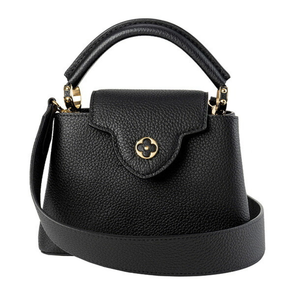 Louis Vuitton Capucines Handbag Taurillon Leather Black